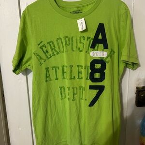 Aeropostale Boys' Green A87 Graphic Tee new with tag